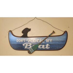 Don't Rock my Boat wood wall hanging